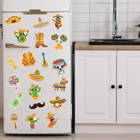 Aimants de réfrigérateur personnalisés en forme de crâne mexicain du Jour des Morts, autocollants artisanaux en métal magnétique souple, forme personnalisée, couleur CMYK, décoration de cuisine, vente en gros