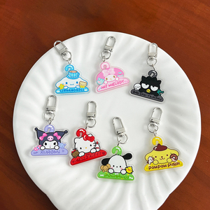 Custom Cartoon Friends Student Small Gift <b>Keychain</b> with UV Printing Acrylic Pendant Fashion Trend Souvenir - Product Image 2