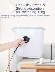 Jouet pour chat rétractable à ventouse avec mouvement et plumes pour le jeu autonome - Product Image 5