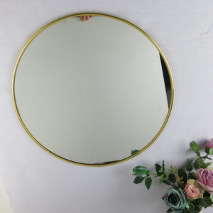 <span class=keywords><strong>Miroir</strong></span> mural décoratif moderne, verre rond, décoration de beauté moderne, bon marché, 1 pièce - Product Image 2