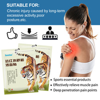 Nouveaux Patchs Analgésiques Tigre Rouge pour Articulations, Arthrite, Douleurs Rhumatoïdes, Entorses Musculaires et Plâtres Cervicaux