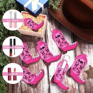 Porte-clés LOGO en forme de <span class=keywords><strong>crayon</strong></span>, support pour brillant à lèvres, breloques de sac à main, accessoires, porte-clés botte de cowboy, porte-rouge à lèvres bottes de cowgirl - Product Image 1