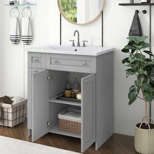Tocador de almacenamiento inteligente para espacios organizados: mantenga <span class=keywords><strong>todo</strong></span> en su lugar con un tocador de baño elegante y sencillo - Product Image 4