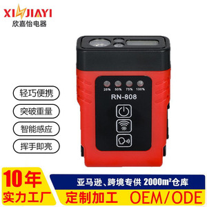 RN-808 ไฟหน้าแบบ LED แบตเตอรี่แบบชาร์จไฟได้ ไฟหน้าสำหรับตกปลาแบบหรี่แสงได้พร้อมการชาร์จประเภทซี แสงสีขาว ตัวเครื่องทำจากพลาสติก - Product Image 5