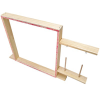 Kit de cadre en bois pour pistolet à tufter, idéal pour la fabrication de tapis, compatible avec les pistolets à tufter électriques, pour présentation sur table