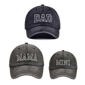 Gorra de Béisbol de Alta Calidad, Impermeable, Transpirable, con Logotipo Personalizado Bordado, de Mezclilla Lavada, Estilo Vintage, 6 Paneles, para Mamá y Papá - Product Image 2