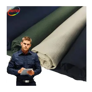 JHDTEX Custom Twill Ripstop Woven Tissus Workwear 80 Cotton 20 Polyester 65 Polyester 35 Cotton Fabric