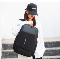 Sac à dos intelligent USB pour ordinateur portable pour hommes, sac de voyage pour ordinateur portable d'affaires Oxford étanche, accessoire de travail et d'étude