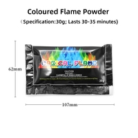 Feu coloré professionnel en gros 10g 15g 25g 30g Poudre de feu magique Flammes colorées Feu mystique