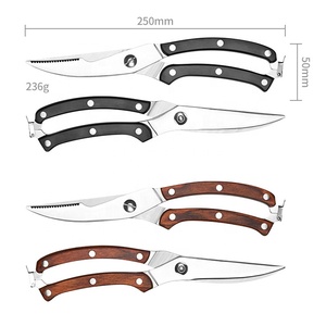 8 Inch Heavy-Duty Stainless Steel Poultry <strong>Shears</strong> Kitchen <strong>Bone</strong> Fish Chicken <strong>Scissor</strong> with Plastic Handle <strong>for</strong> Cutting - Product Image 3