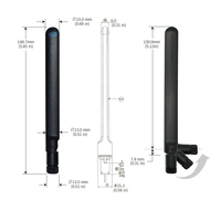 Antenne omnidirectionnelle 4G extérieure personnalisable, connecteur SSMA 50 Ohm 1710-2690 MHz, routeur externe TP-Link