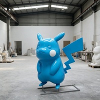 Statue de personnage d'anime en fibre de verre sur mesure de grande taille pour aire de jeux pour enfants, parc à thème, exposition, centre commercial, sculpture de jardin