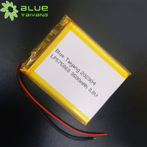 Bateria azul Taiyang 575868 <span class=keywords><strong>3500mAh</strong></span> pequena recarregável 3.8v de polímero de lítio 3000mah 3.8v - Product Image 1