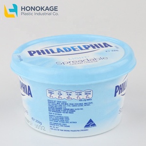 Venta al <span class=keywords><strong>por</strong></span> mayor eco amigable reciclable logotipo personalizado impreso IML de embalaje desechable de 250g <span class=keywords><strong>ronda</strong></span> pp de helado de plástico taza con tapa - Product Image 2