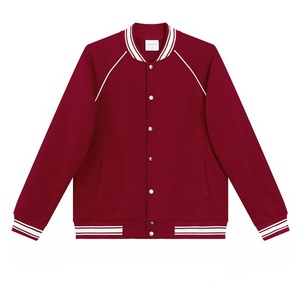 Nueva Sudadera de Béisbol de 380g, Color Sólido, Corte Holgado para Hombre y Mujer, Otoño e Invierno, Chaqueta Deportiva de Béisbol - Product Image 4