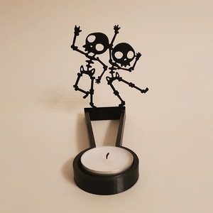 Support de bougie géométrique en métal fait main pour Halloween, décoration élégante et haute pour la maison, Noël et mariages, livré en boîte - Product Image 1