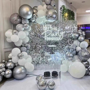 Square Sequin Shimmer Wall Backdrop Panel Birthday <strong>Stage</strong> Party Background Advertisement Wall <strong>Decoration</strong> - Product Image 1