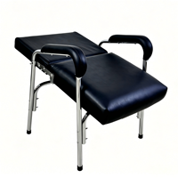Chaise de station de shampooing rabattable, portable, pour salon de coiffure,