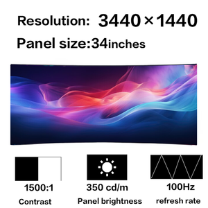 แผงจอ LCD พรีเมียมขนาด 34 นิ้ว รุ่น LM340UW9-SSA1 100 SRGB ลดแสงสีฟ้า สำหรับจอคอมพิวเตอร์ ภาพคมชัด - Product Image 2