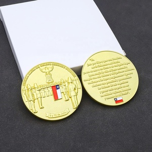 Usine personnalisé drapeau chilien affidavit émail métal 3D défi pièce pour Souvenirs - Product Image 1