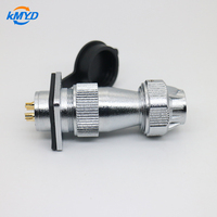 Connecteur aéronautique en laiton WF20, prise mâle TE, prise femelle Z, 2-15 broches, montage sur panneau à bride, pour systèmes de charge VE et connexions internes