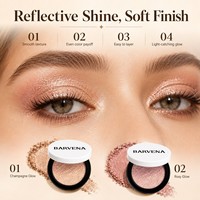Fard à paupières scintillant longue tenue waterproof, marque privée, haute pigmentation, onctueux et facile à estomper, maquillage pour les yeux de haute qualité