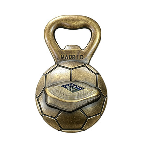Abridor de Botellas Metálico con Forma de Balón de Fútbol Personalizado de <span class=keywords><strong>Madrid</strong></span>, Imán para Refrigerador, Recuerdo para Fanáticos del Fútbol - Product Image 2