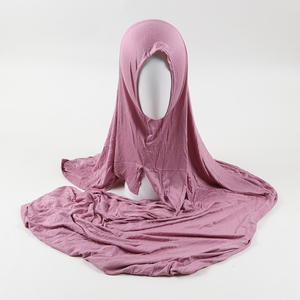 Hijab Foulard et Châle en Jersey Lourd, Coton Imprimé et Mousseline, Voile Islamique Bonnets pour Femme, Mode Musulmane Traditionnelle - Product Image 4