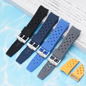 Correa de Reloj Deportiva de Silicona Líquida Transpirable e Impermeable para Hombre <span class=keywords><strong>y</strong></span> Mujer, Compatible con S-watch <span class=keywords><strong>y</strong></span> Five Ocean Fifty Fathoms, Extremo Curvo de 22 mm - Product Image 3