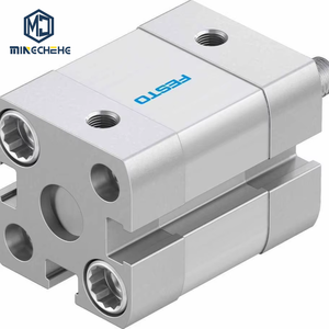 Cylindre pneumatique compact ADN-16-5-A-P-A ADN-16-10-A-P-A Corps rond en alliage d'aluminium à double action - Product Image 1