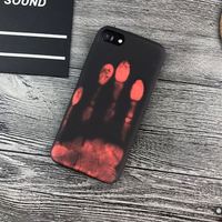 Étui de téléphone en cuir PU de luxe haute protection, sensible à la température, changeant de couleur thermiquement, pour 6 7 8 Plus X