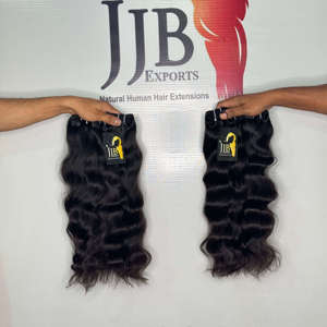 ผมอินเดียแท้คุณภาพสูงขายส่ง, ผมมนุษย์แบบ Body Wave, ผมอินเดียแบบ Temple ลอนหยักศก - Product Image 2