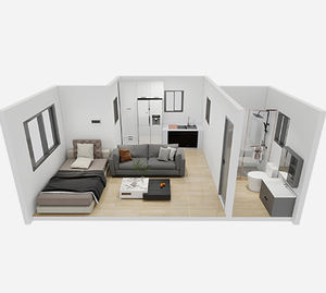 Mobilier et équipement inclus : Cabine Apple, Bungalow, <span class=keywords><strong>Maison</strong></span> <span class=keywords><strong>de</strong></span> vacances préfabriquée, <span class=keywords><strong>Maison</strong></span> <span class=keywords><strong>de</strong></span> jardin, Maisons préfabriquées <span class=keywords><strong>de</strong></span> luxe, Solution clé en main - Product Image 4