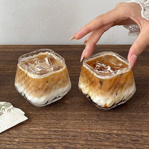Tazza da Caffè in Vetro Quadrata Creativa con Motivo Albero, <span class=keywords><strong>Design</strong></span> di Nicchia, per Latte e Caffè Americano - Product Image 4
