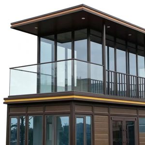 Villa di Lusso a 2 Piani in Container Moderno con Pareti in Vetro, Casa Prefabbricata Modulare Duplex per <span class=keywords><strong>Resort</strong></span>, Hotel, Edifici per Uffici - Product Image 3