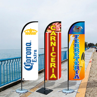 Offre Spéciale publicité de haute qualité personnalisé bière chaude Bar boucherie Restaurant quincaillerie commerce affichage plage plume drapeau