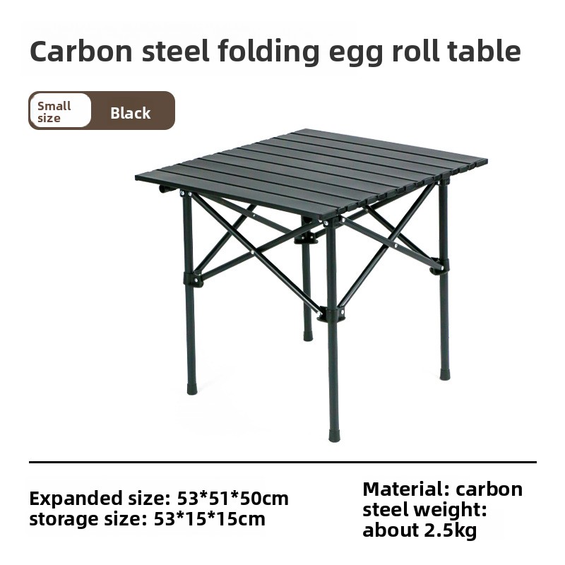 50 black square table