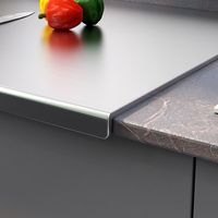Planche à découper en acier inoxydable Panneau de pétrissage double face Planche à découper roulée épaissie pour usage domestique de cuisine