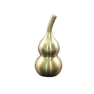 Brass Gourd <b>Keychain</b> Hollow Center Opening Car Pendant Desktop Ornament For Men Women Gift - Product Image 5