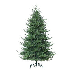 <span class=keywords><strong>Sapin</strong></span> <span class=keywords><strong>de</strong></span> <span class=keywords><strong>Noël</strong></span> réaliste <span class=keywords><strong>pré</strong></span>-éclairé avec lumières LED blanc chaud, en PVC articulé, avec support métallique - Product Image 1