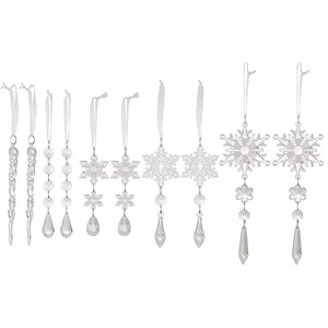 Cây Giáng Sinh Đồ Trang Trí Treo Acrylic Icicle Bông Tuyết Giọt Mưa Với Chuỗi Cho Giáng Sinh Năm Mới Nguồn Cung Cấp Bên - Product Image 2