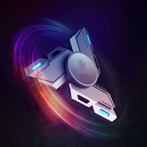 Hochwertige Metallkunst: Beleuchteter Tri-Spinner EDC Gyroskop Finger-Spinner Metall Hand-Spinner Fidget Toy für Erwachsene mit ADHS - Product Image 6