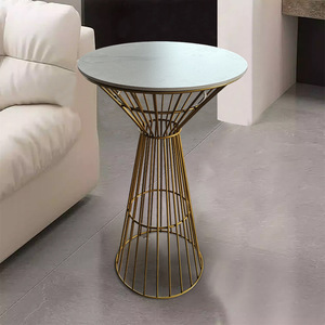 Meja dan Kursi Tinggi Modern dari Baja Anti Karat untuk Pesta Pernikahan, Acara, dan Bar - Product Image 6