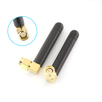 Antenne WiFi SMA RP-SMA 2,4/5,8 GHz double bande 3dBi 5 cm noire omnidirectionnelle