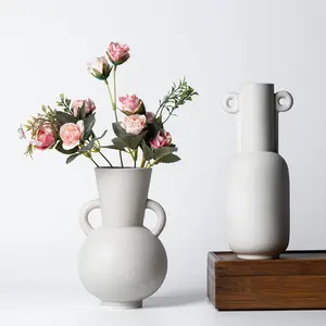Woondecoratie Ronde Vazen Nordic Moderne Moderne Decoratieve Bulk Keramische Vazen Bloem Keramische Vazen