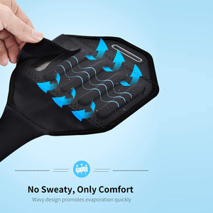 กระเป๋าคาดแขนกันน้ำสำหรับเล่นกีฬากลางแจ้ง วิ่งจ๊อกกิ้ง ปั่นจักรยาน ใส่หูฟังบลูทูธ พร้อมคุณสมบัติระบายเหงื่อ - Product Image 4