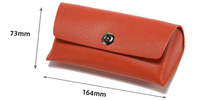 Plaque intérieure anti-pression étui à lunettes magnétique lunettes de soleil personnalité cors boucle double face sac en cuir prix d'usine