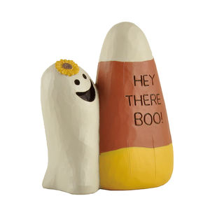 Artisanat en résine Offre Spéciale Helloween Décoration mignonne "HEY THERE BOO!" Citrouille et fantôme - Product Image 4