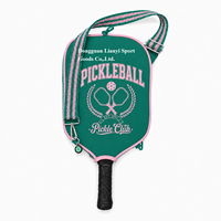 Housse de raquette de pickleball personnalisée OEM avec poche, en néoprène, entièrement imprimée, faible MOQ, idéale pour cadeau sportif