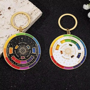 Color <strong>Wheel</strong> Rotatable Keychain Creative Turntable Color <strong>Wheel</strong> Charm Aesthetic Arts Gifts <strong>Key</strong> Holder for Artists <strong>Fashion</strong> Jewelry - Product Image 1